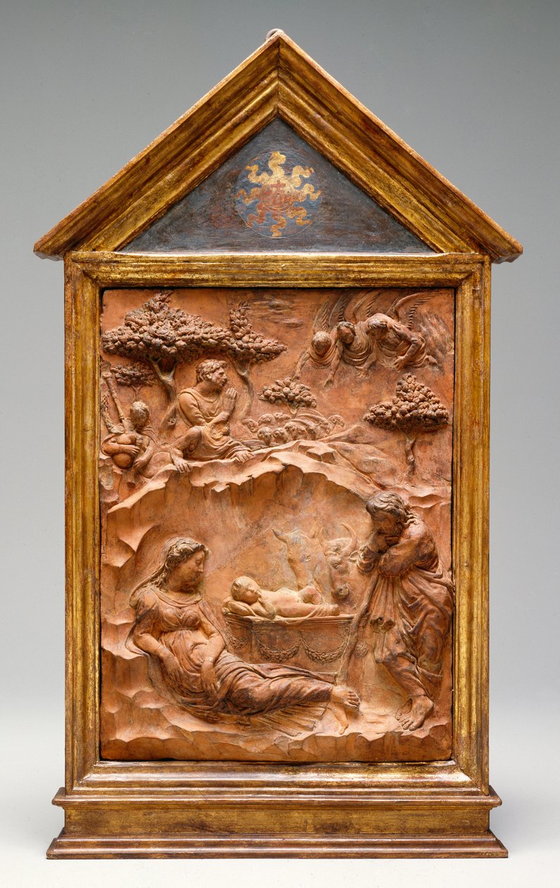 A Natividade, c.1425 (terracota) de Donatello