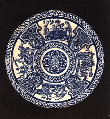 Panela de leite de Delft, feita para Maria II (1662-94) após sua ascensão em 1688 (louça de barro) de Dutch School