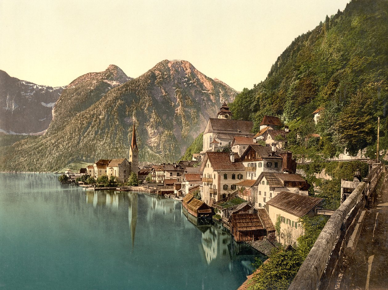 Hallstadt, Áustria, pub. c.1890 - 1900 (cromolitógrafo) de English Photographer