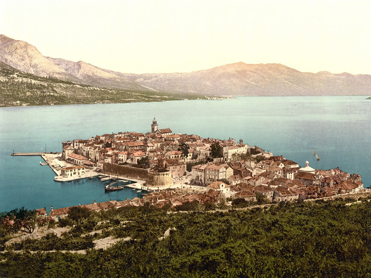 Korála, Croácia, pub. c.1890 - 1900 (cromolitógrafo) de English Photographer