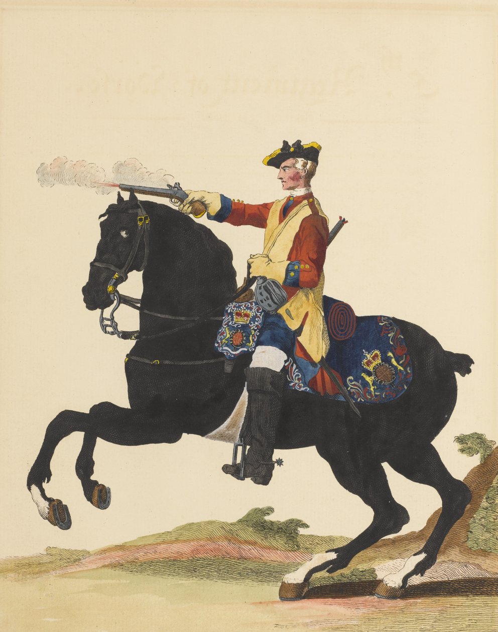 5º Regimento do Cavalo, 1742 de English School