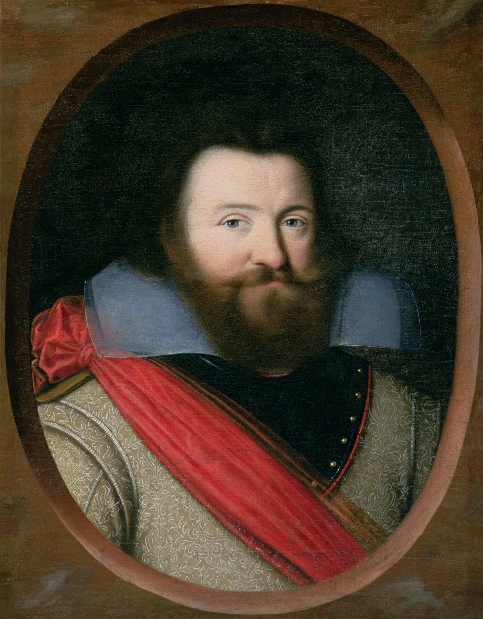 Capitão John Smith (1580-1631), 1º governador da Virgínia, c.1616 de English School