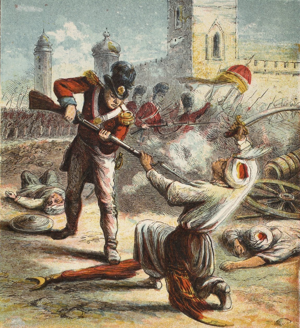 Captura de Seringapatam, pub. 1890 de English School