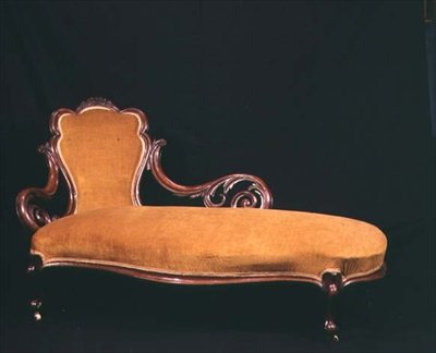 Espreguiçadeira, c.1860 (nogueira) de English School