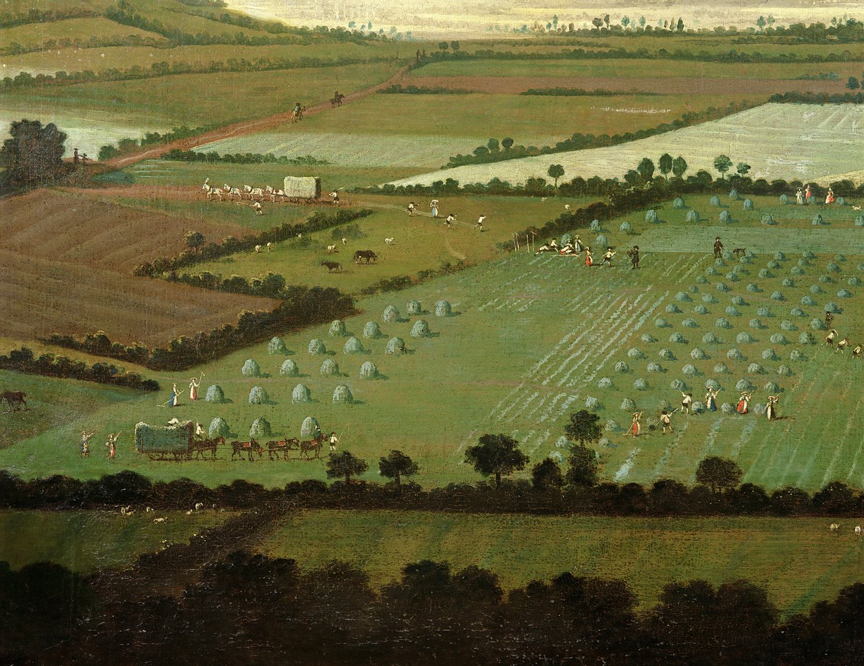Country Rodada Dixton Manor, c.1725 (detalhe de 18102) de English School