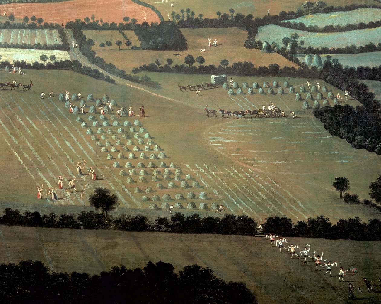Country Rodada Dixton Manor, c.1725 (detalhe de 18102) de English School