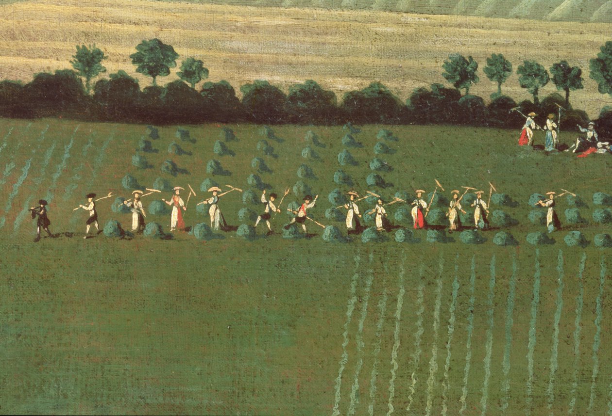 Country Rodada Dixton Manor, c.1725 (detalhe de 18102) de English School