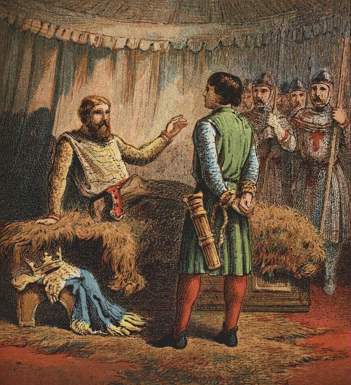 Morte de Richard the First, pub. 1890 de English School