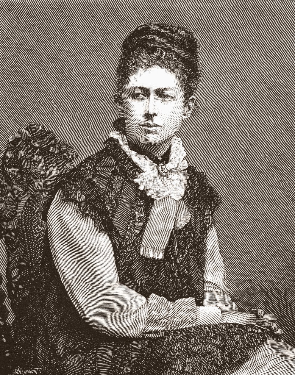 Elizabeth Southerden Thompson, da revista de arte, publicada em 1878 de English School