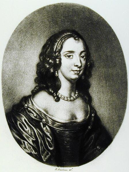 Retrato de Anne Clarges, Duquesa de Albemarle, gravada por Richard Earlom (1743-1822) de Ilustres Personagens da História Britânica (mezzotint) de English School