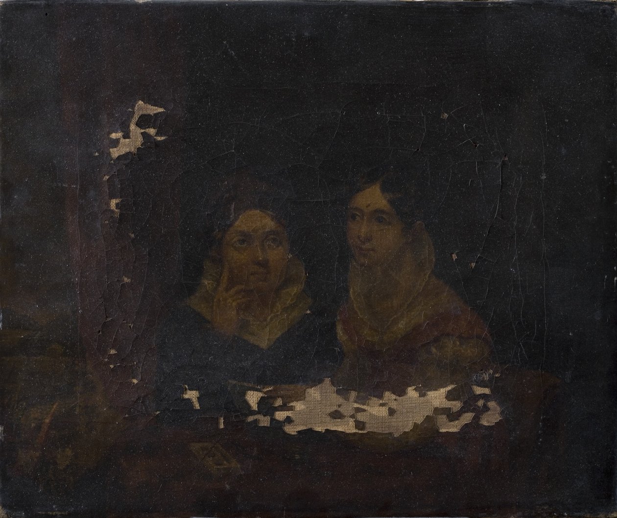Retrato de duas mulheres de English School