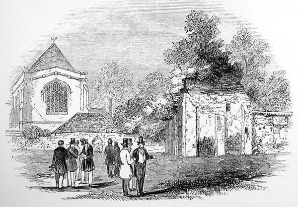 Ruínas do Castelo de Wolvesey e Palácio, Winchester, 1845 de English School
