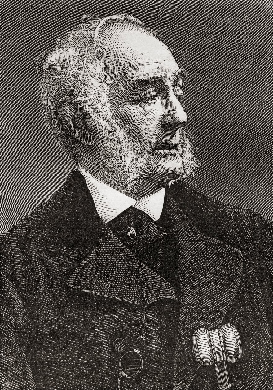 Sir Francis Grant, da revista de arte, publicado em 1878 de English School