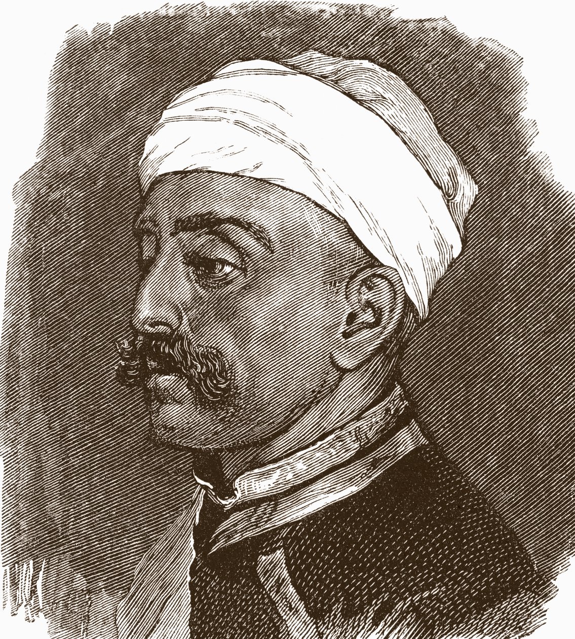 Sir Mir Turab Ali Khan, da revista de arte, publicado em 1878 de English School