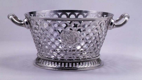 Cesta pequena por Thomas Folkingham, 1711 (prata) de English School