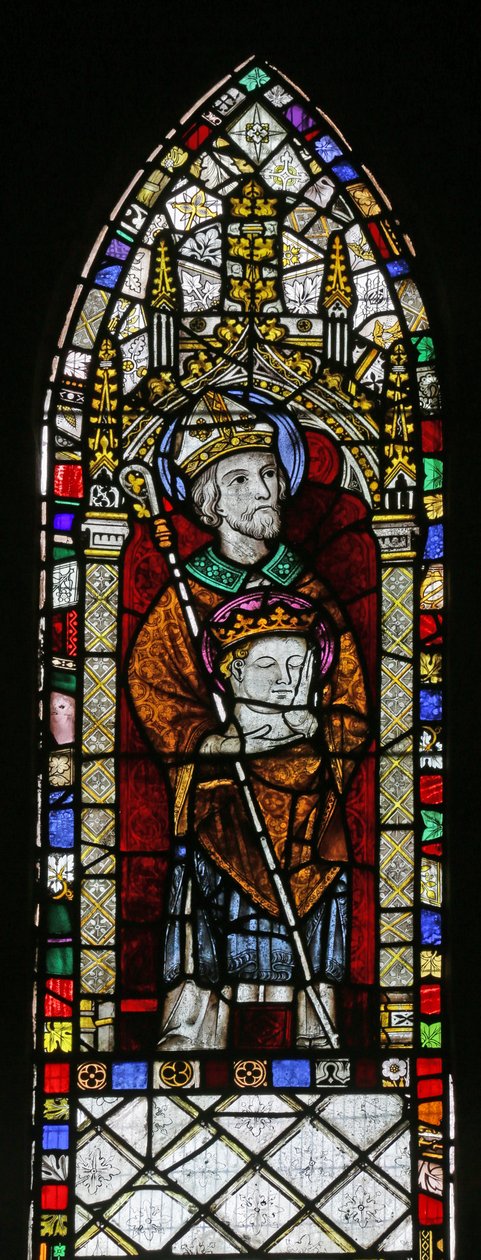 St Cuthbert com a cabeça de St Oswalds de English School