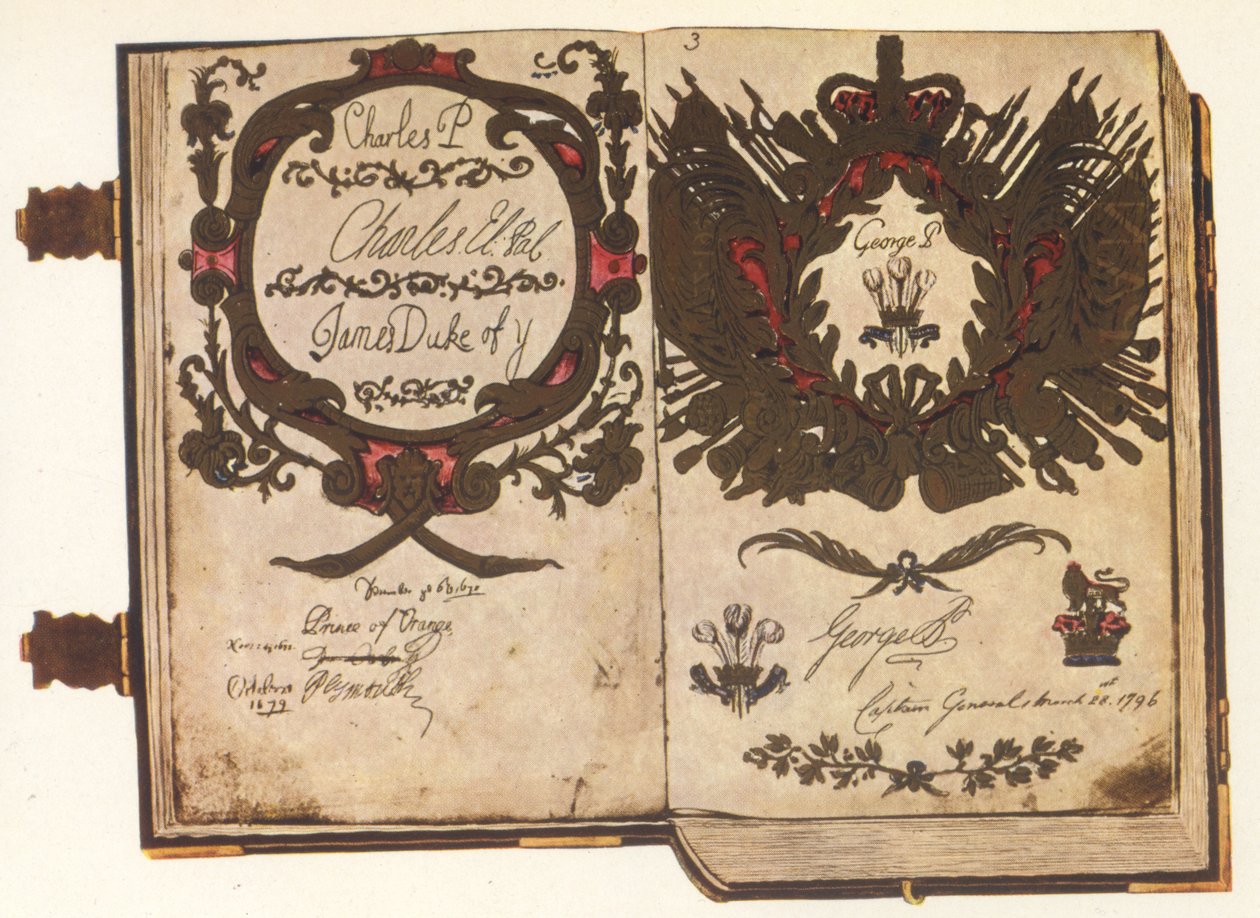 O Antigo Livro de Vellum (tinta aveludada) de English School