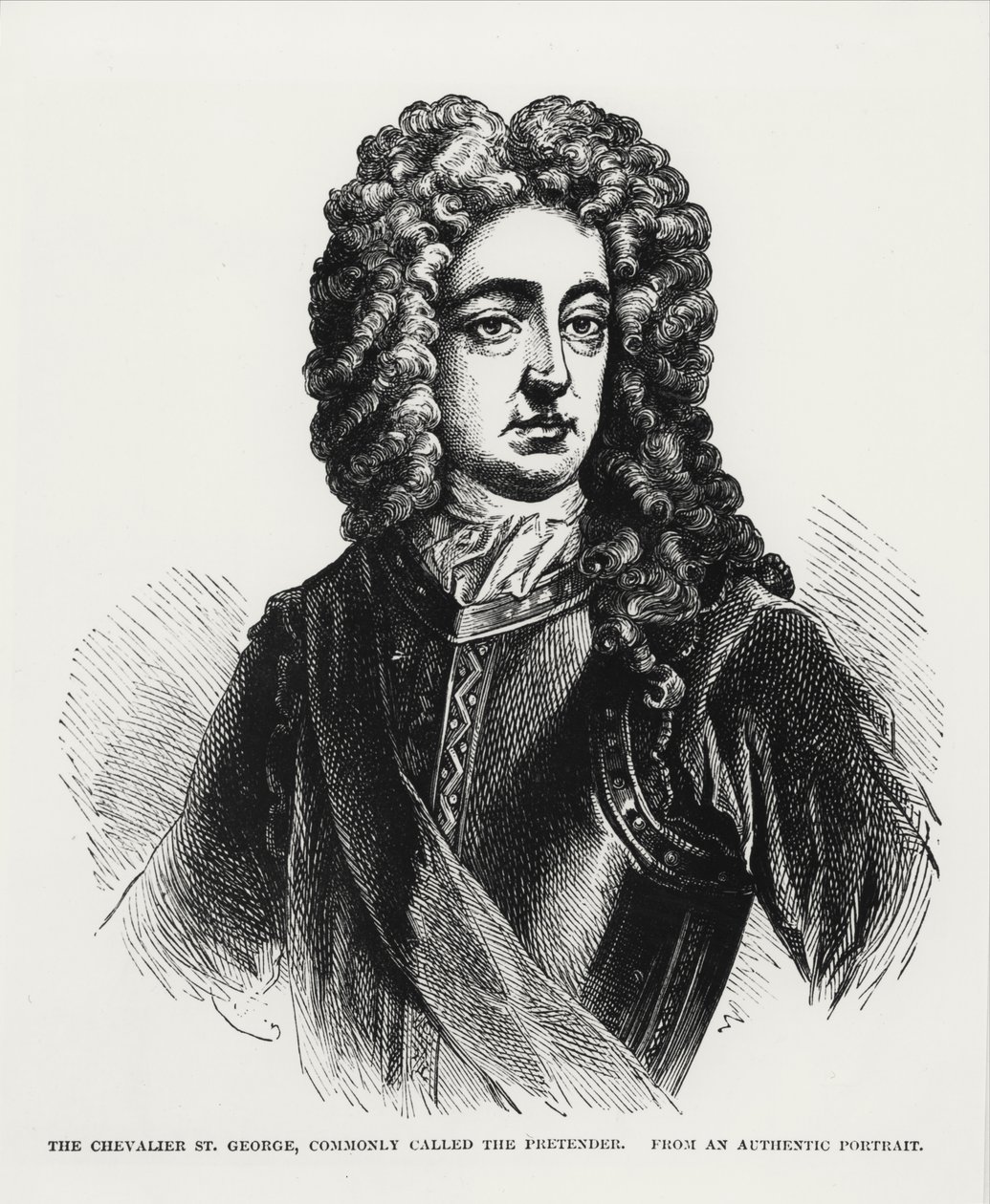 O Chevalier St. George, comumente chamado The Pretender (1688-1766) de English School