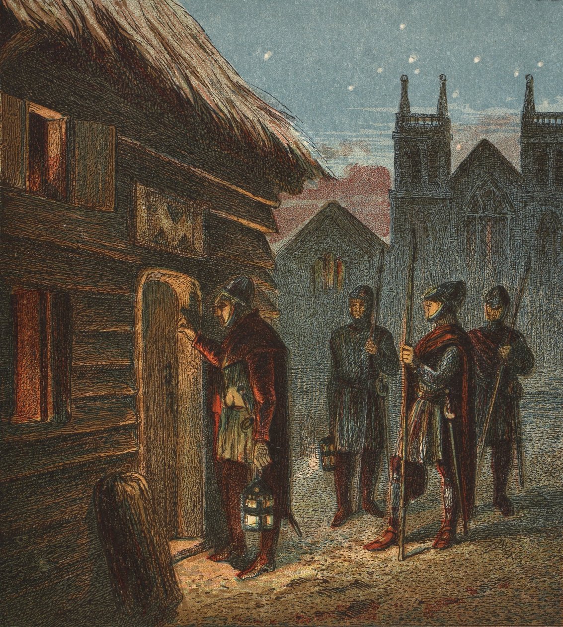 O toque de recolher, pub. 1890 de English School