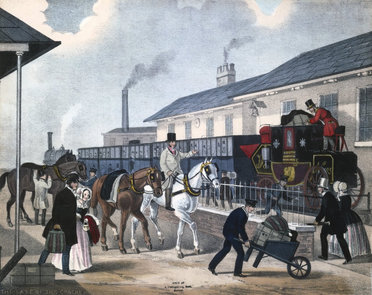 O último dos treinadores, c.1850 de English School