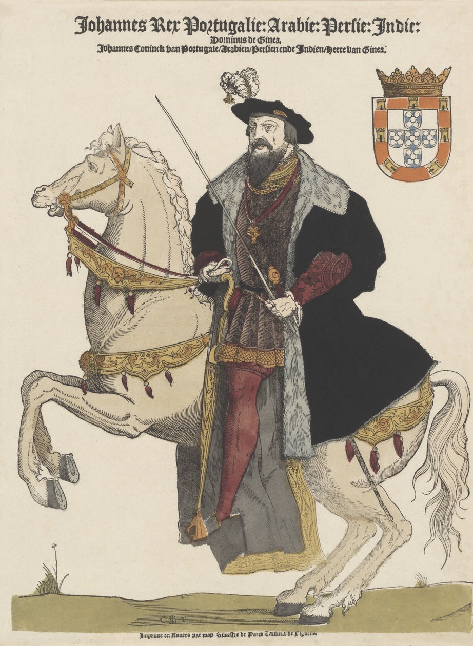 João III de Portugal (1502-1557), pub. Século XVI de Flemish School