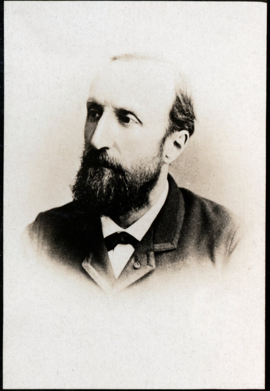 Retrato de Aime Jules Dalou (1838-1902), escultor francês. de French Photographer