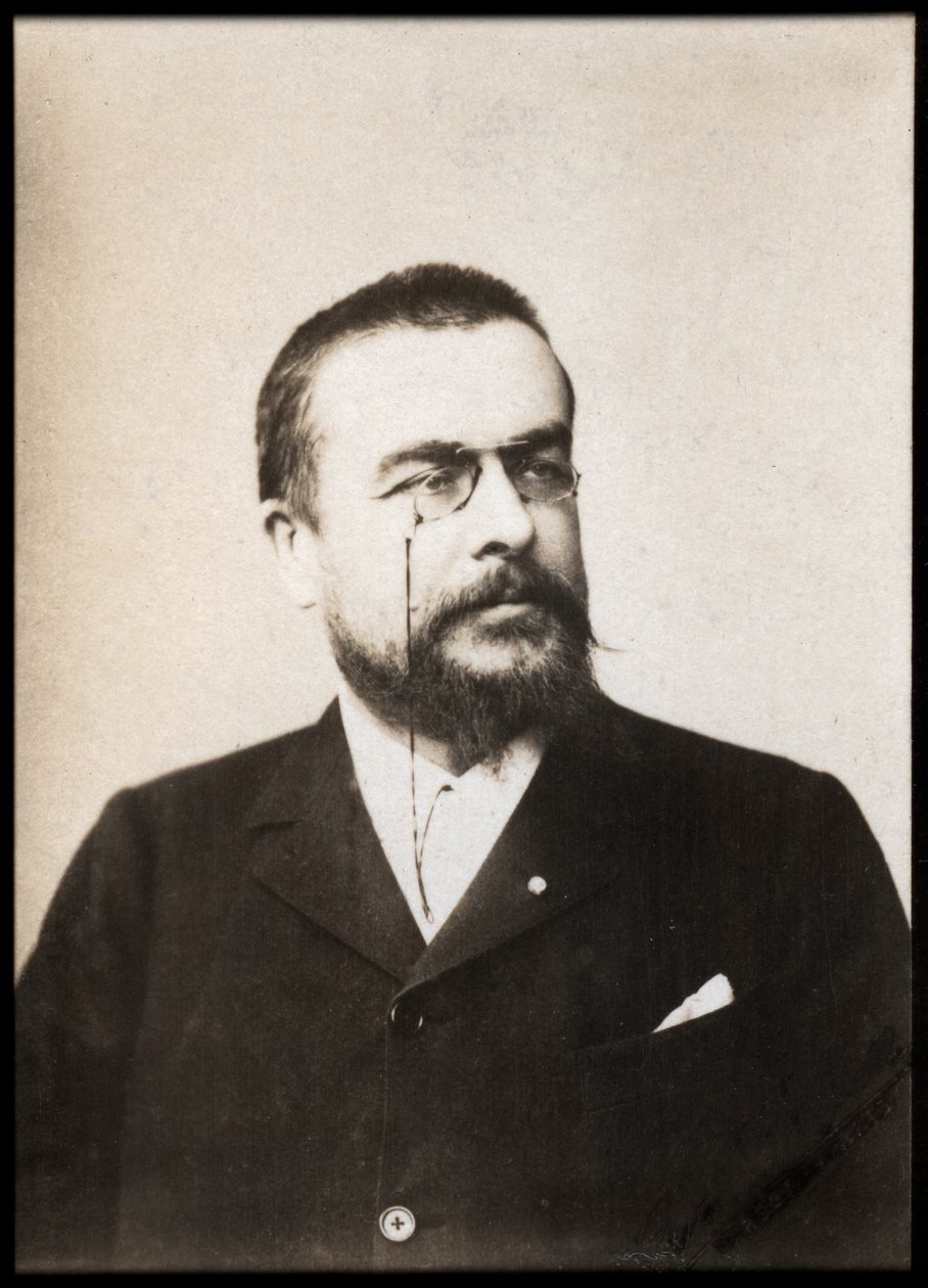 Retrato de Alexandre Charles Auguste Bisson (1848-1912), dramaturgo francês, criador de vaudeville e romancista. de French Photographer