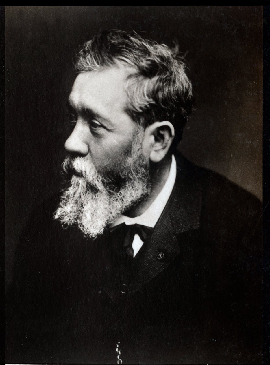 Retrato de Antoine Vollon (1833-1900), pintor francês. de French Photographer