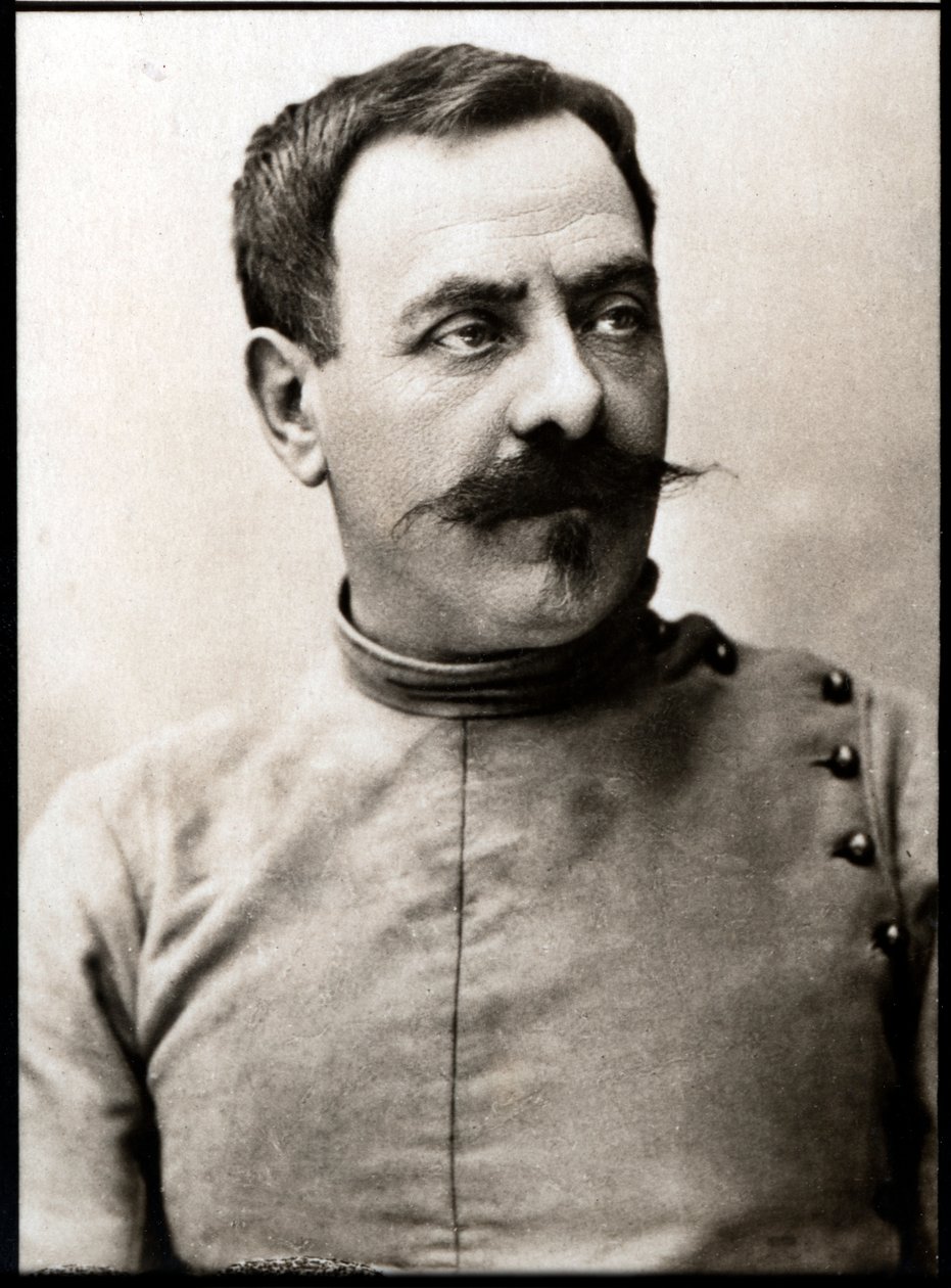 Retrato de Arsene Vigeant (nascido em 1842), esgrimista francês. de French Photographer