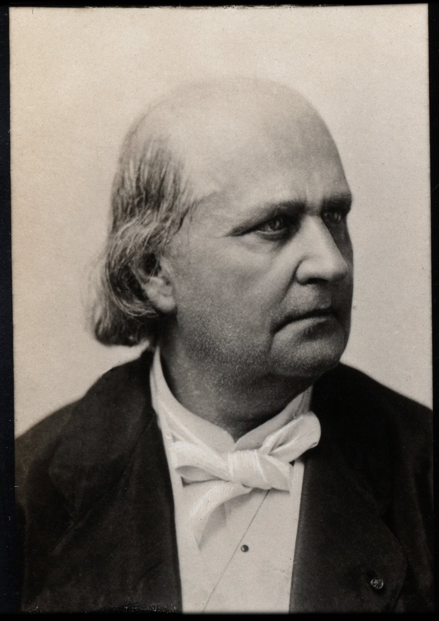 Retrato de Charles Marie Leconte de Lisle (de lisle) (1818-1894), poeta francês. de French Photographer