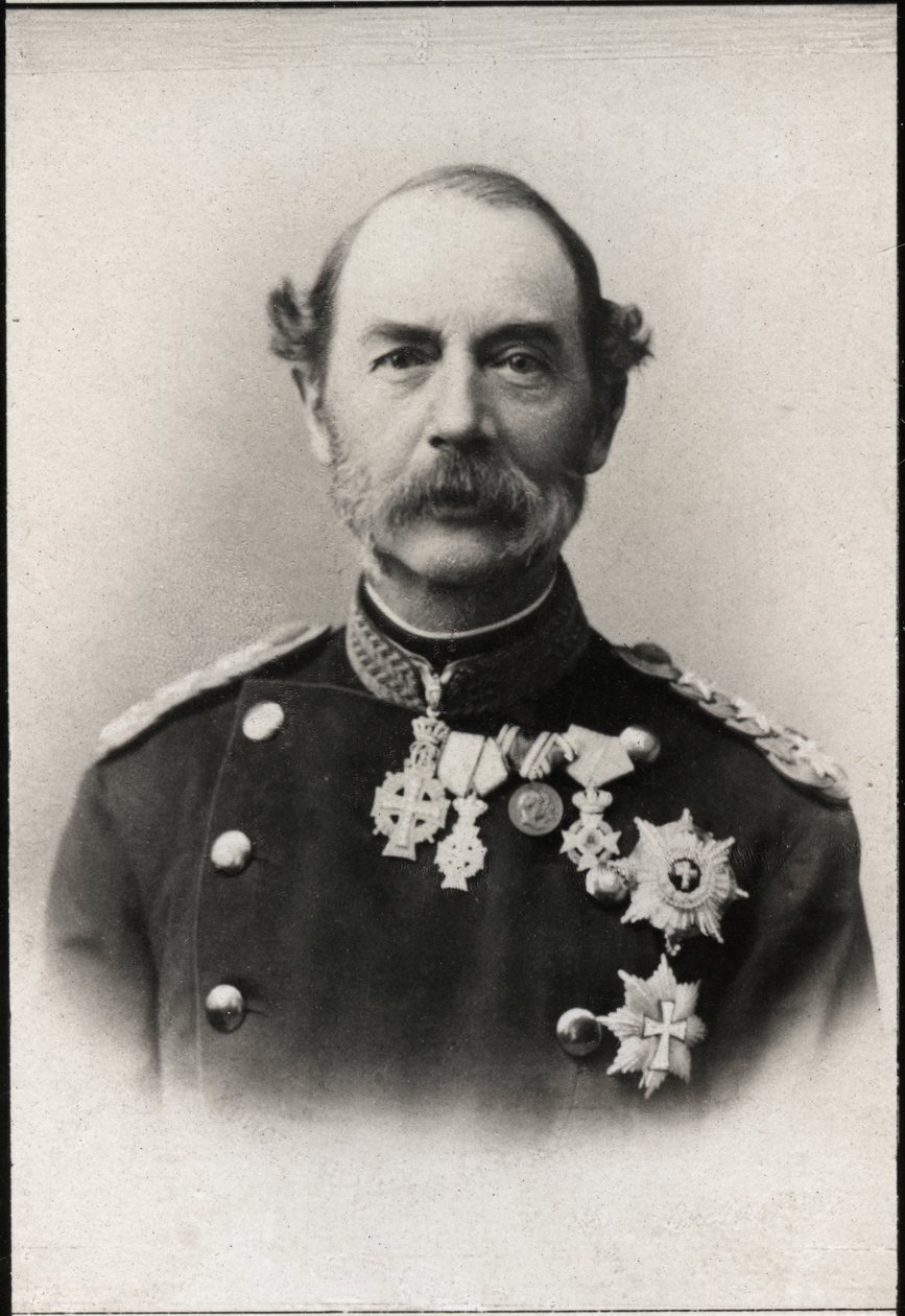 Retrato de Christian IX da Dinamarca (1818-1906), rei da Dinamarca. de French Photographer