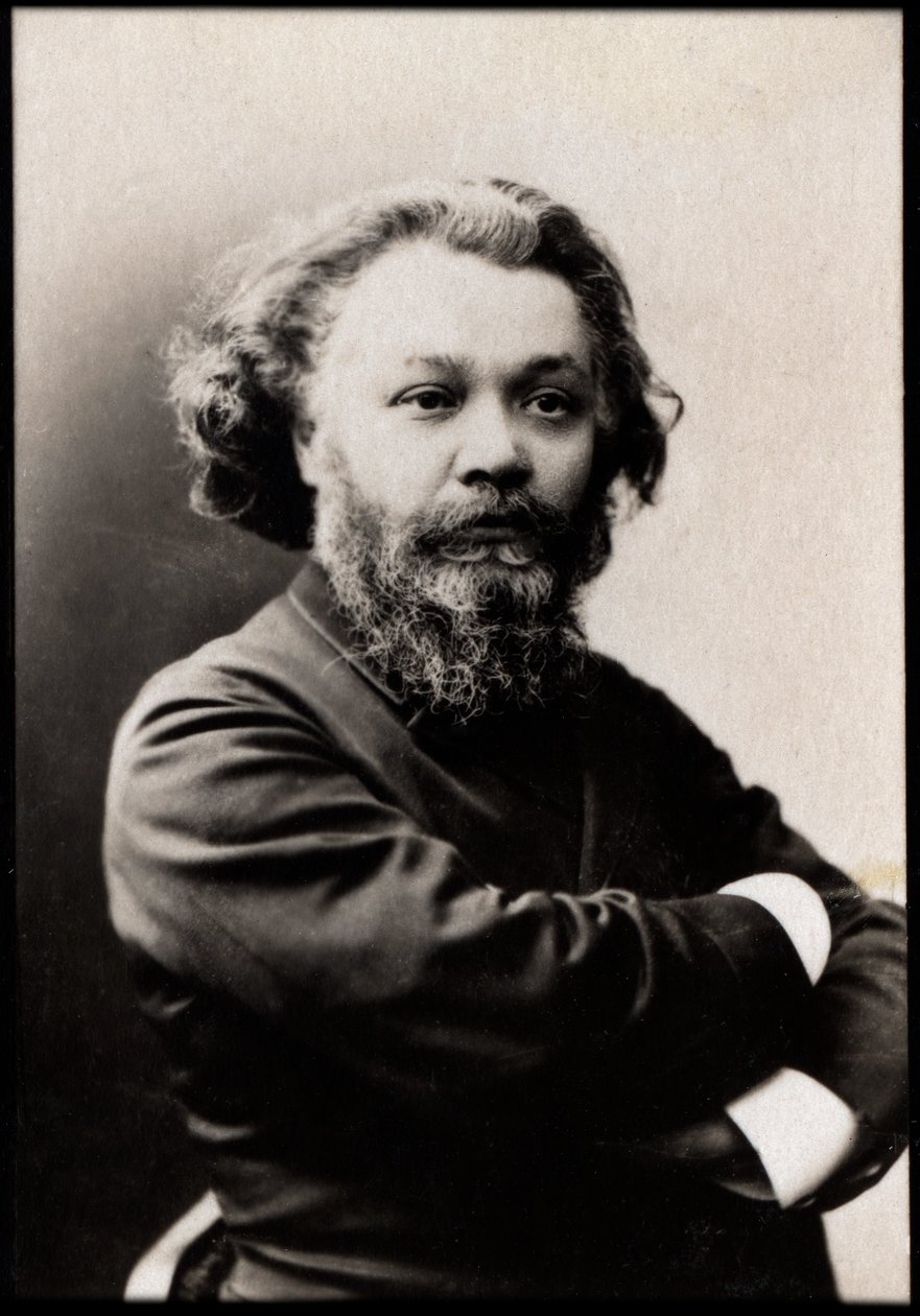 Retrato de Clovis Hugues (1851-1907), poeta francês, jornalista, dramaturgo e romancista. de French Photographer