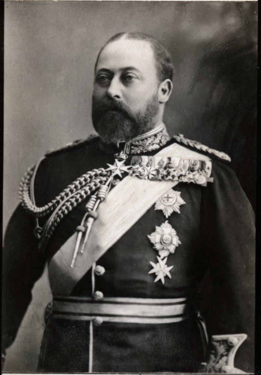 Retrato de Eduardo VII do Reino Unido (1841-1910). de French Photographer