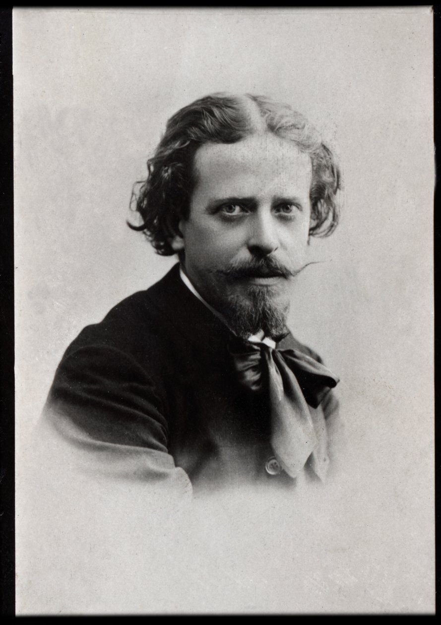Retrato de Eugene Brieux (1858-1932), dramaturgo francês. de French Photographer