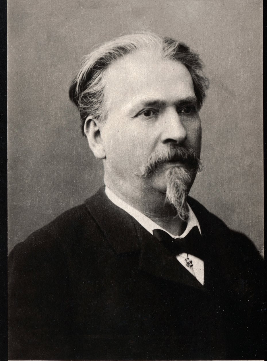 Retrato de Frederic Mistral (1830-1914), escritor e poeta francês. de French Photographer