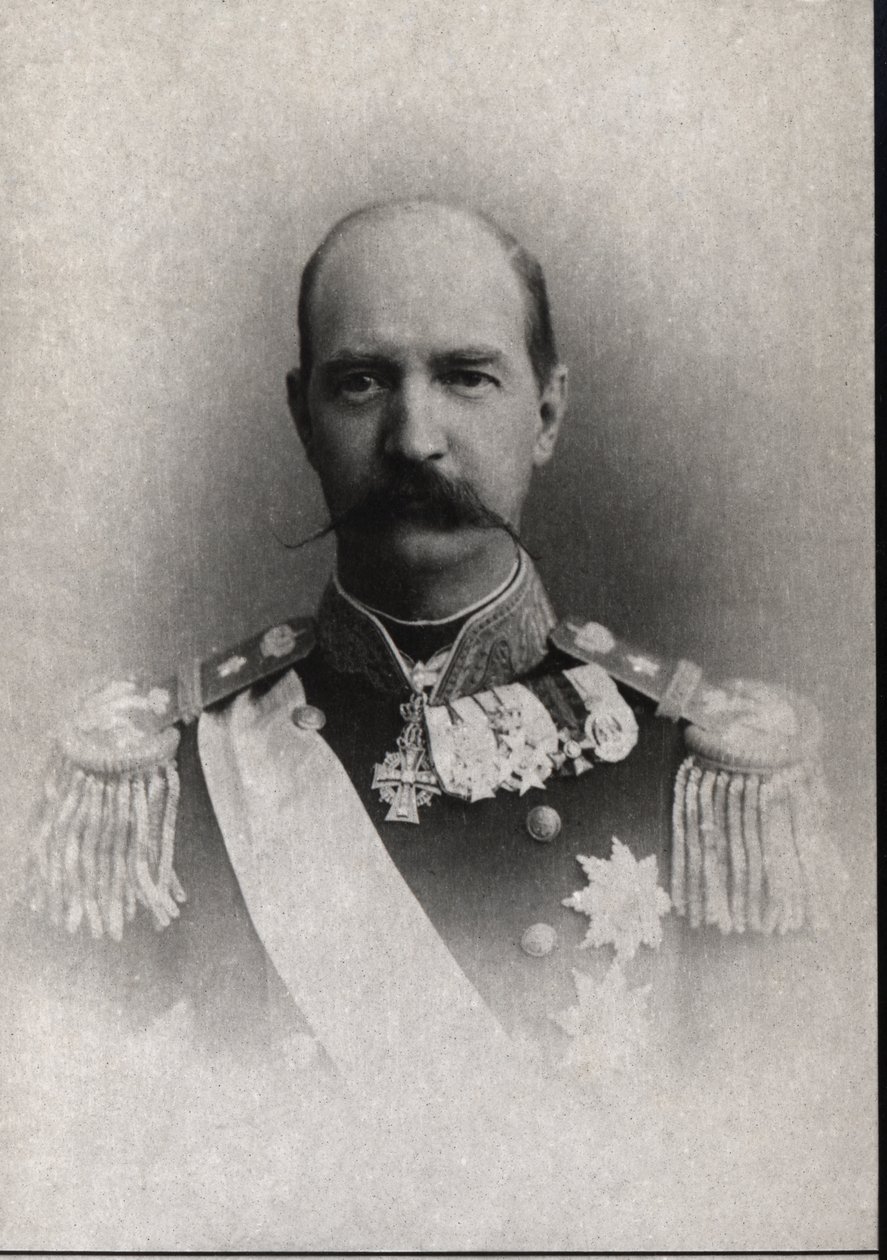 Retrato de Jorge I da Grécia (1845-1913), rei da Grécia. de French Photographer