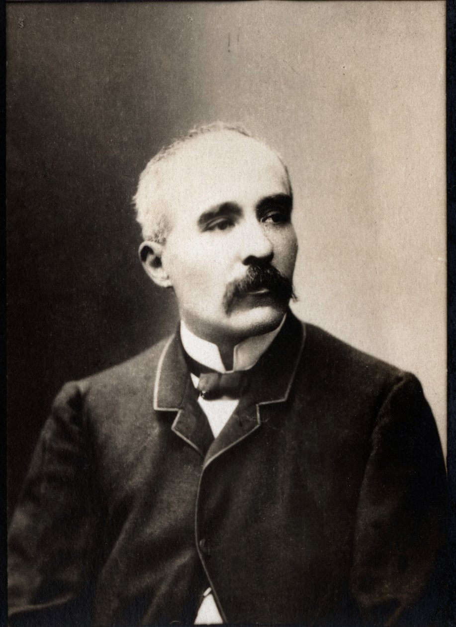 Retrato de Georges Clemenceau (1841-1929), político francês e jornalista. de French Photographer