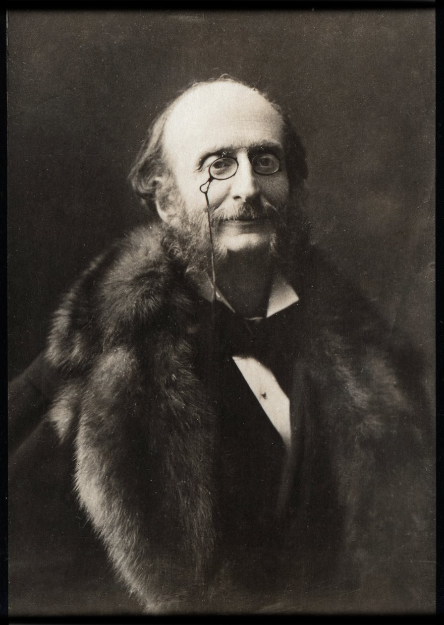 Retrato de Jacques Offenbach (1819-1880), compositor e violoncelista francês. de French Photographer