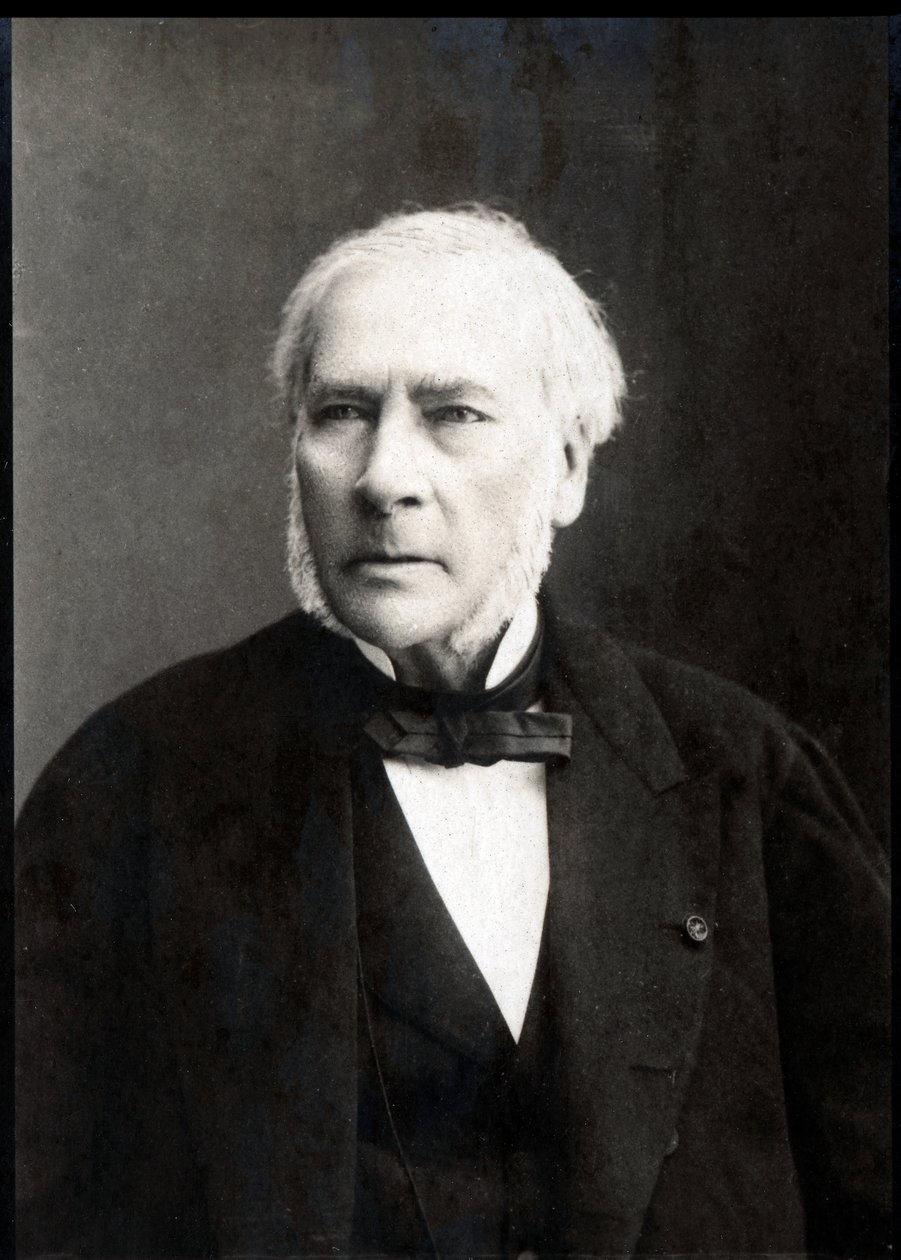 Retrato de Jean Baptiste Joseph Dieudonne Boussingault (1802-1887), químico francês. de French Photographer
