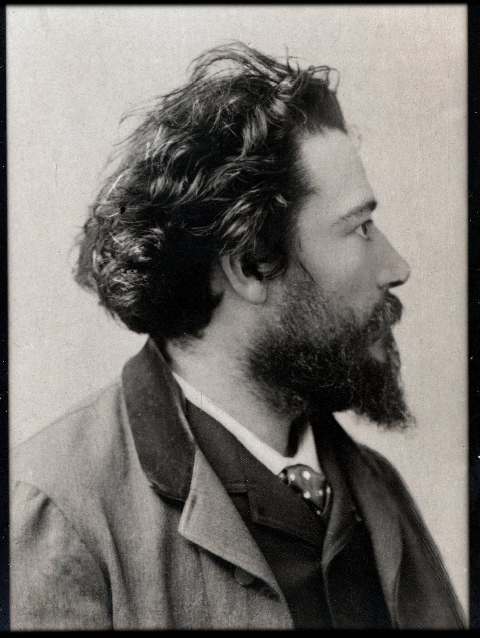 Retrato de Jean François Victor Aicard (1848-1921), poeta francês, dramaturgo e romancista. de French Photographer