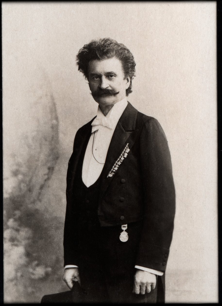 Retrato de Johann Strauss II (1825-1899), compositor austríaco. de French Photographer