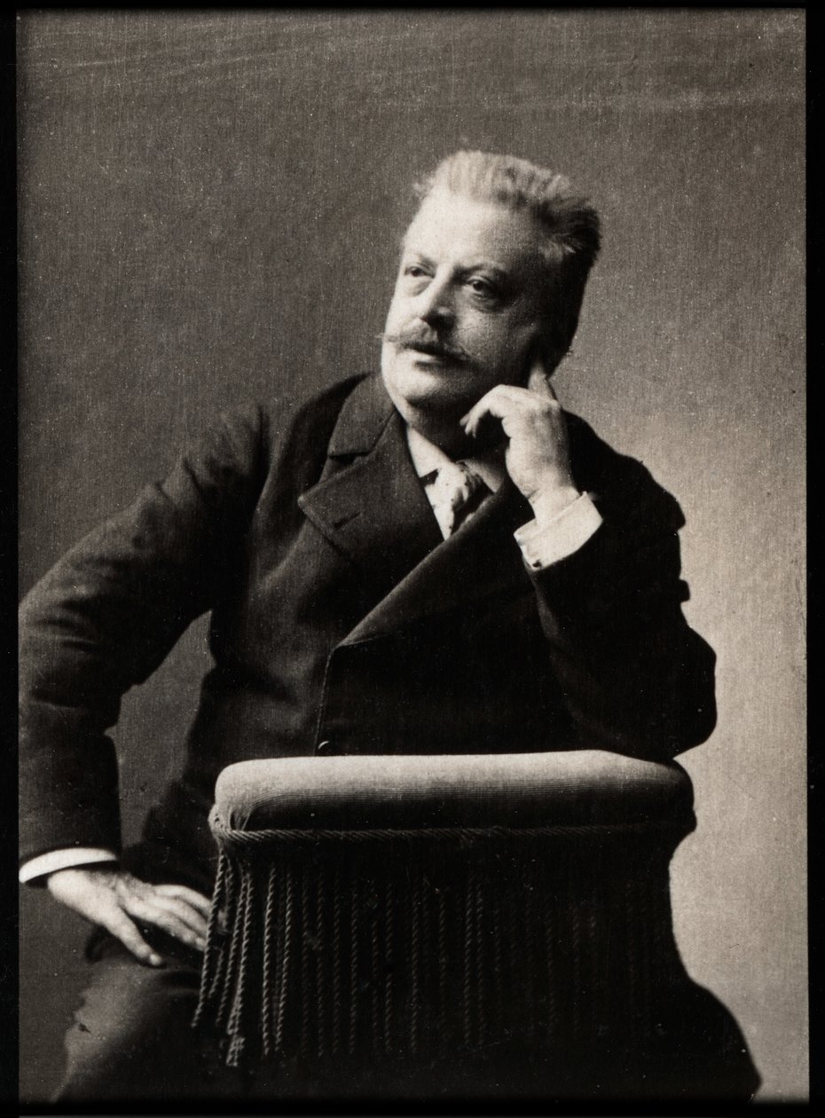 Retrato de Jules Danbe (1840-1905), maestro francês. de French Photographer