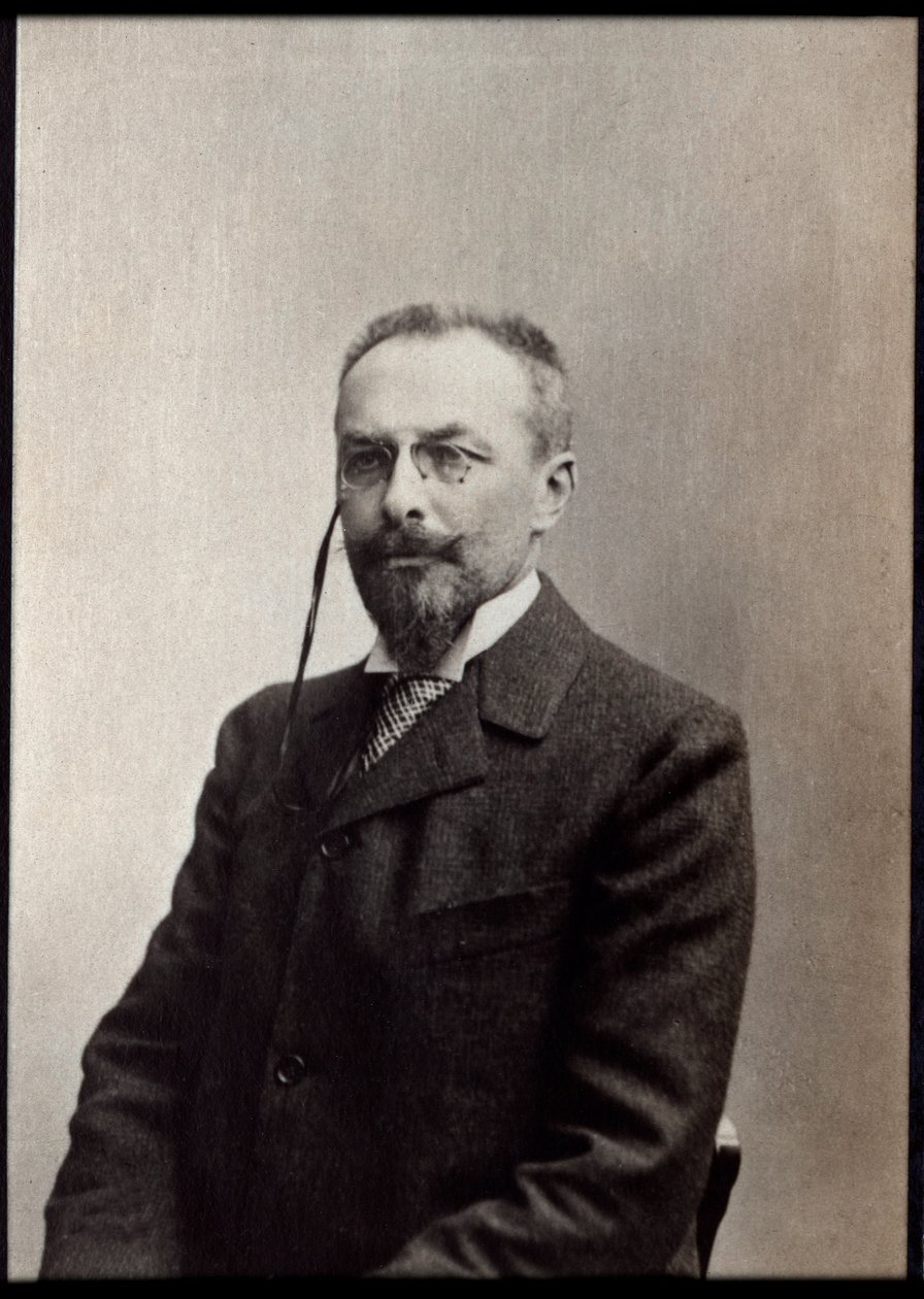 Retrato de Jules Mary (1851-1922), escritor francês. de French Photographer