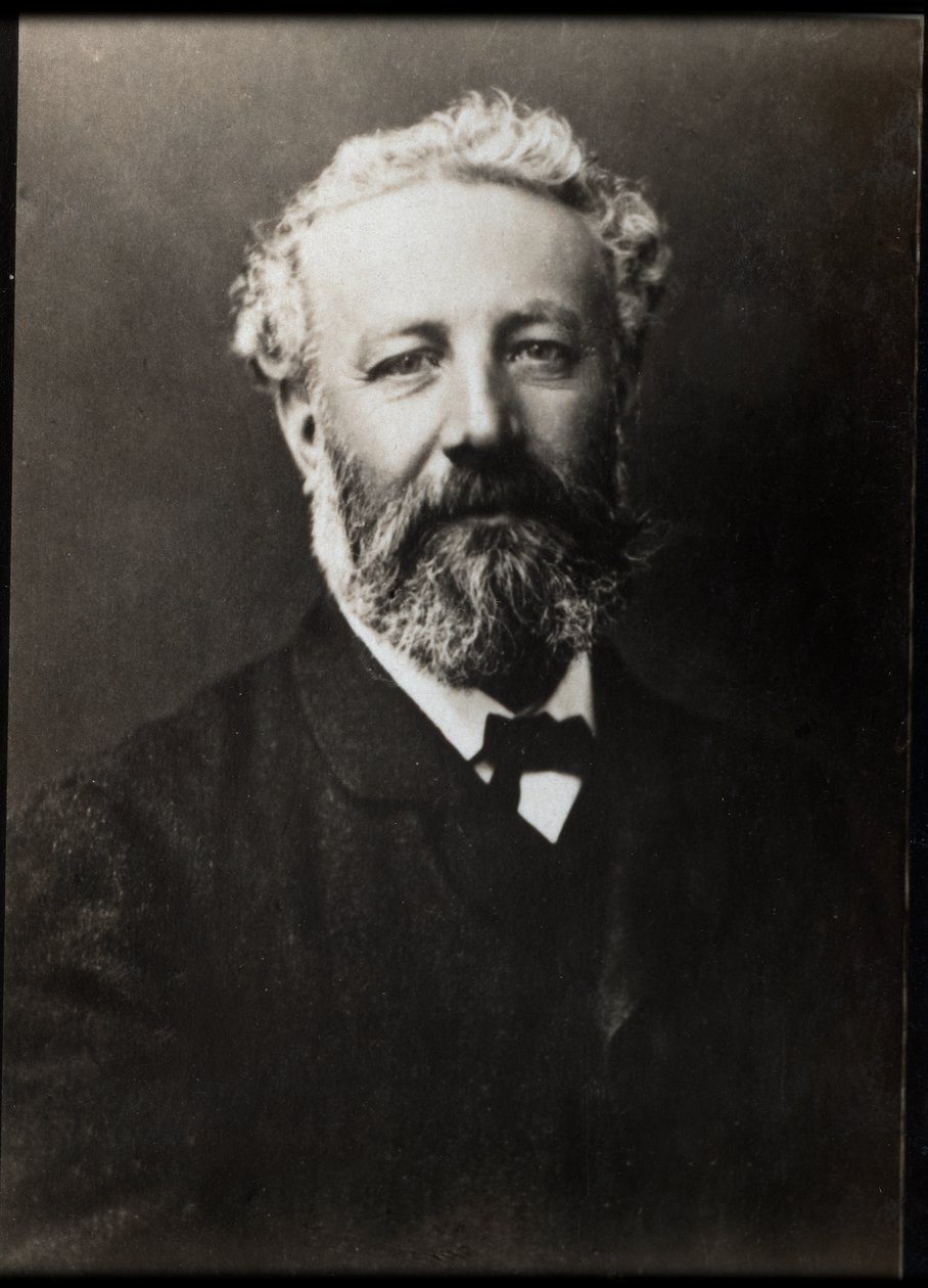 Retrato de Jules Verne (1828-1905), escritor francês. de French Photographer