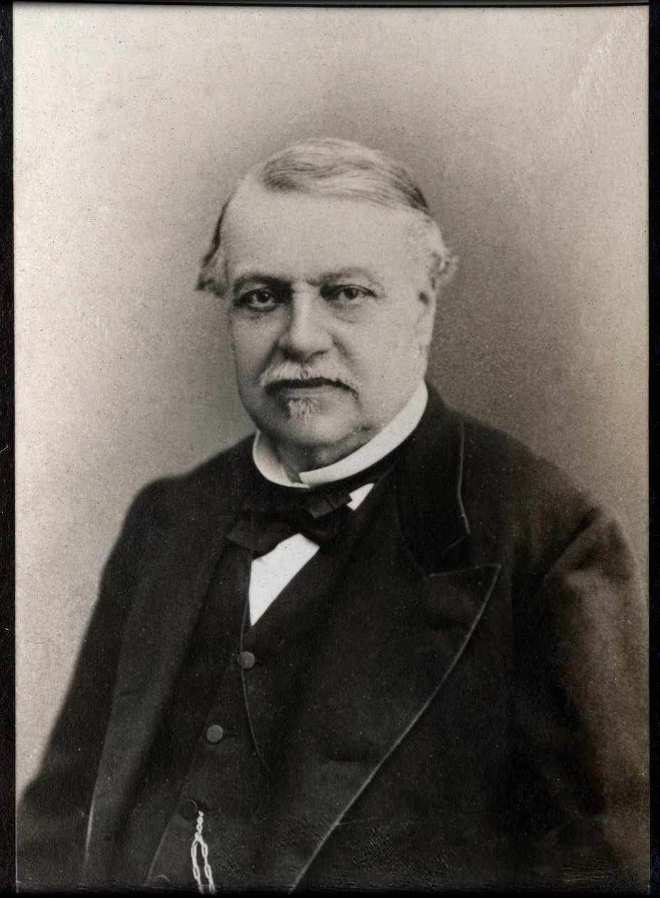 Retrato de Leon Say (1826-1896), estadista e economista francês. de French Photographer