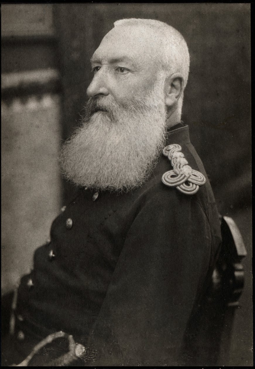 Retrato de Leopoldo II (1835-1909), rei da Bélgica. de French Photographer