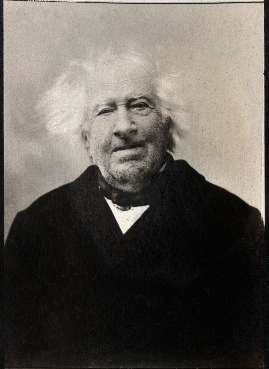 Retrato de Michel Eugene Chevreul (1786-1889), químico francês. de French Photographer
