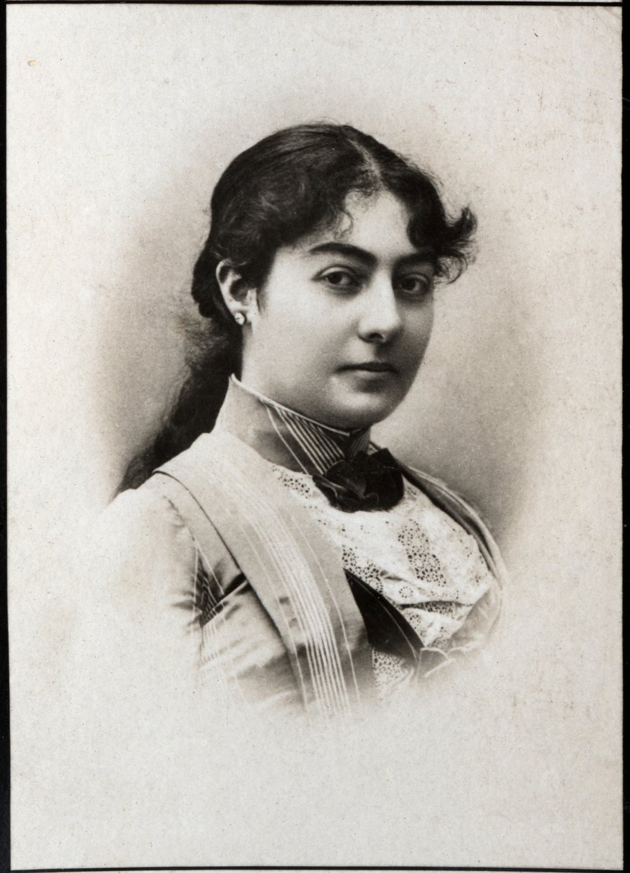 Retrato de Natalie da Sérvia (1859-1941), rainha consorte da Sérvia. de French Photographer