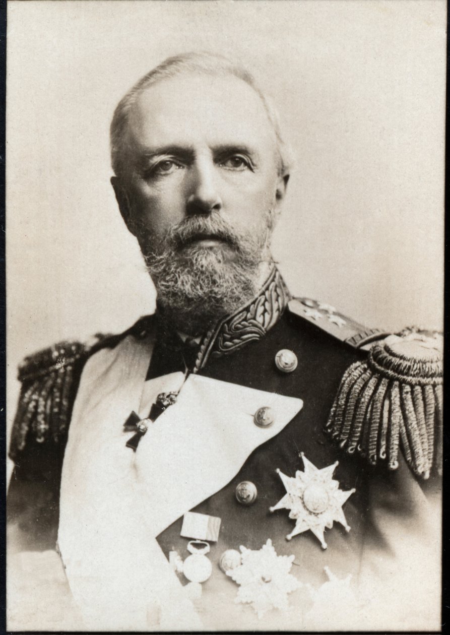 Retrato de Oscar II da Suécia (1829-1907), rei da Suécia e Noruega. de French Photographer