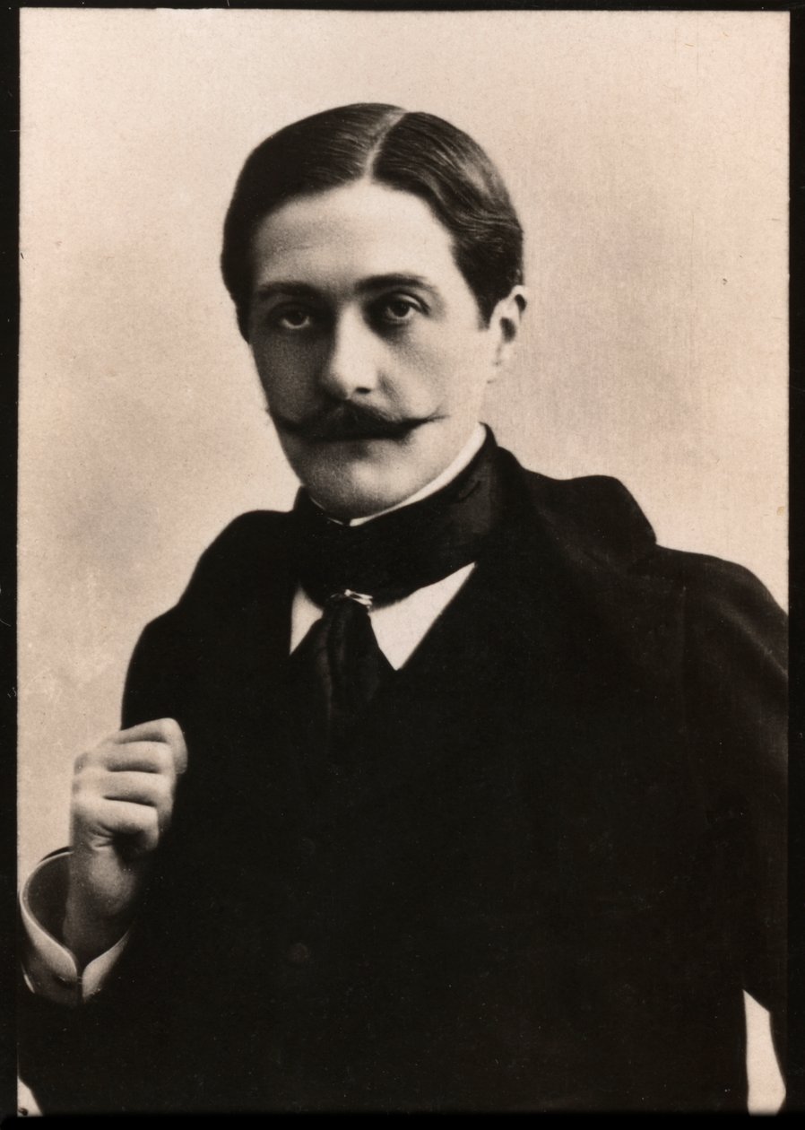 Retrato de Paul Hervieu (1857-1915), dramaturgo e romancista francês. de French Photographer